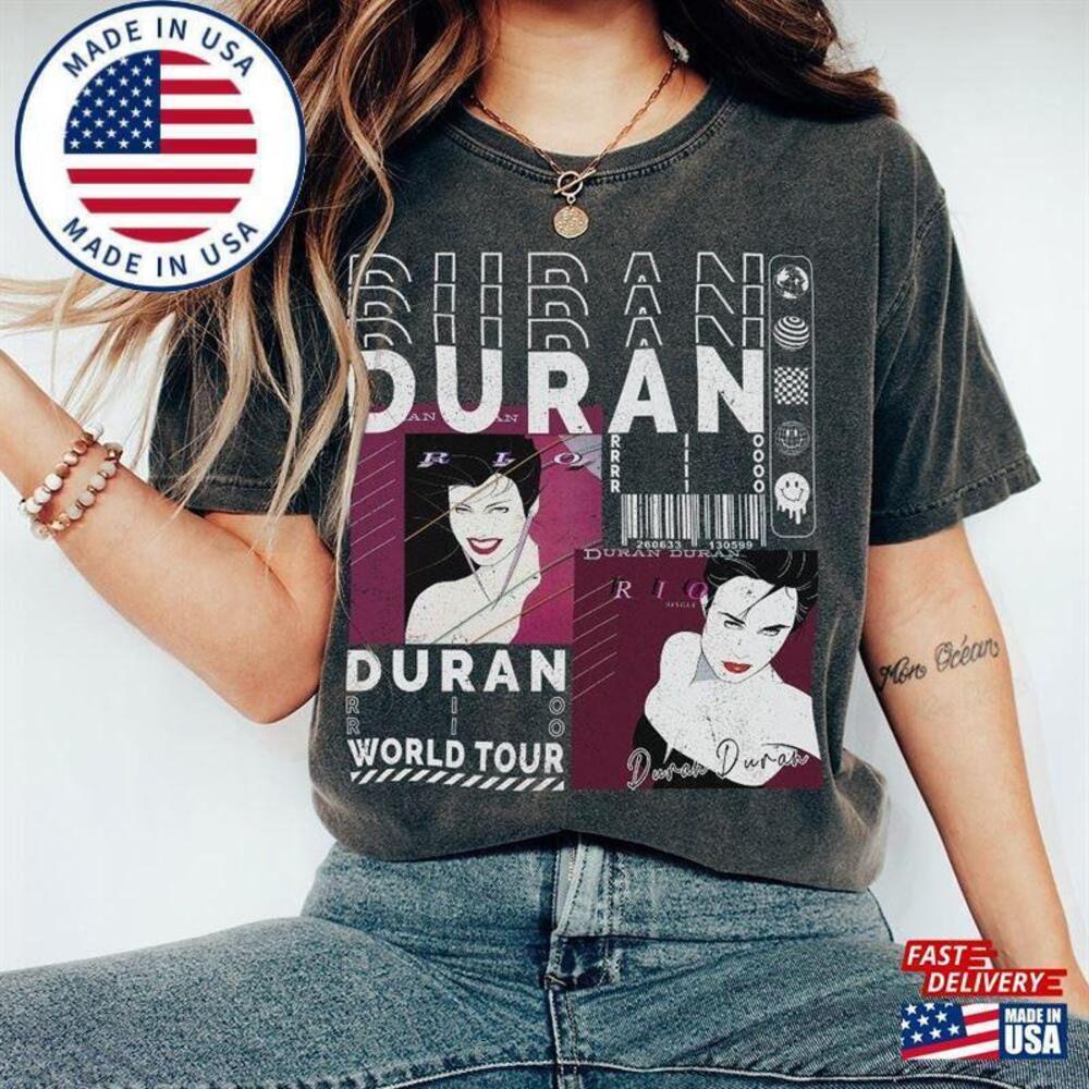 Duran Music Shirt V1 Y2K Retro North American Tour Album